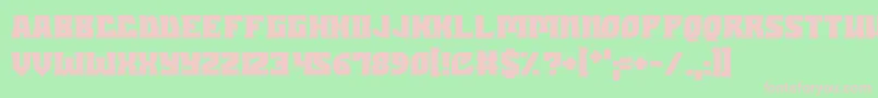 Dungeons Font – Pink Fonts on Green Background