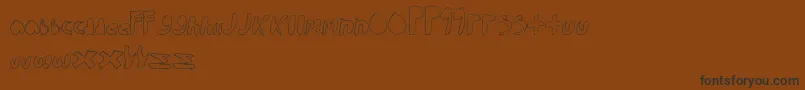 WalkTheWalk Font – Black Fonts on Brown Background