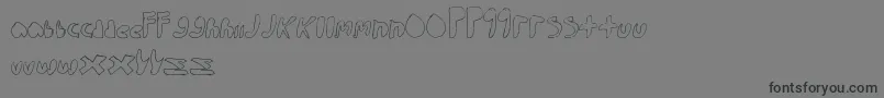 WalkTheWalk Font – Black Fonts on Gray Background