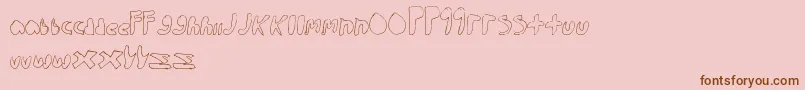 WalkTheWalk Font – Brown Fonts on Pink Background