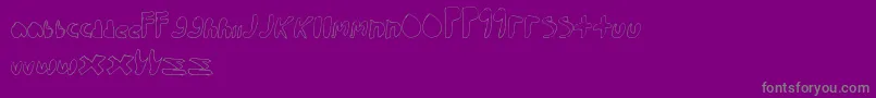 WalkTheWalk Font – Gray Fonts on Purple Background