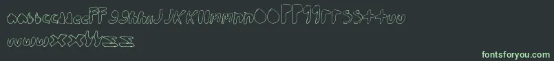 WalkTheWalk Font – Green Fonts on Black Background