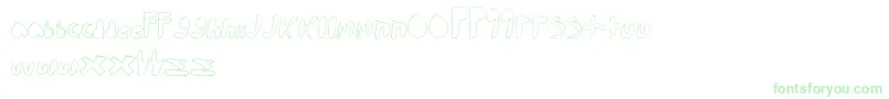 WalkTheWalk Font – Green Fonts on White Background