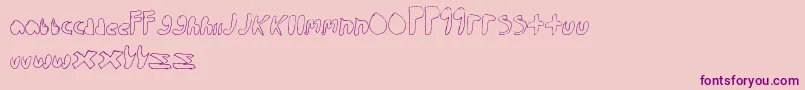 WalkTheWalk Font – Purple Fonts on Pink Background