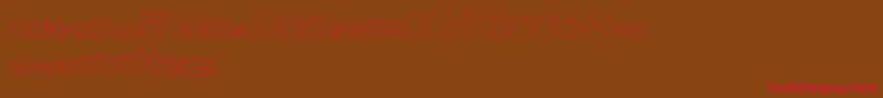 WalkTheWalk-Schriftart – Rote Schriften auf braunem Hintergrund