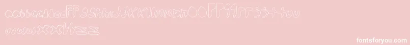 WalkTheWalk Font – White Fonts on Pink Background