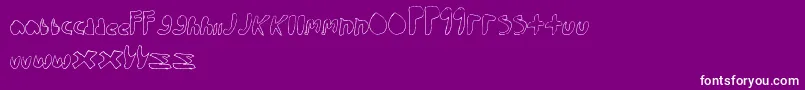 WalkTheWalk Font – White Fonts on Purple Background