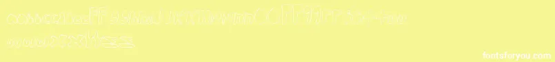 WalkTheWalk Font – White Fonts on Yellow Background