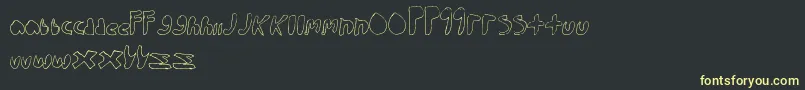 WalkTheWalk Font – Yellow Fonts on Black Background