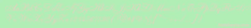 TorpedRegular Font – Pink Fonts on Green Background