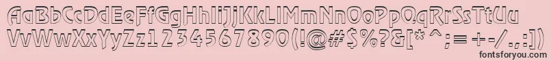 ARewinderdemish Font – Black Fonts on Pink Background