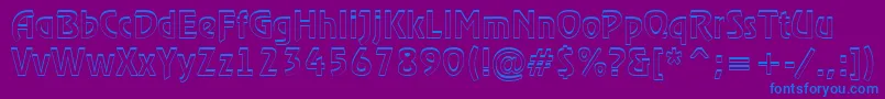 ARewinderdemish Font – Blue Fonts on Purple Background