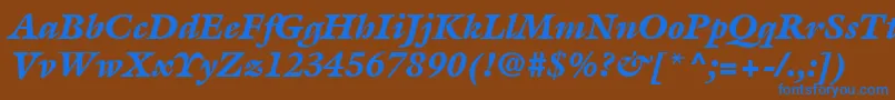 More about ItcGalliardLtBlackItalic Font ItcGalliardLtBlackItalic Font – Blue Fonts on Brown Background