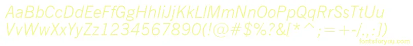 NewsGothicLightItalicBt Font – Yellow Fonts