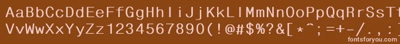 Шрифт Fhdlbd – розовые шрифты на коричневом фоне