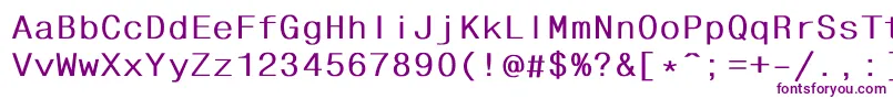 Fhdlbd Font – Purple Fonts on White Background