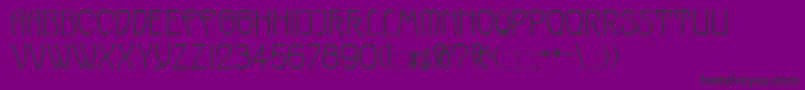 Czcionka SylphidaModernNormal – czarne czcionki na fioletowym tle