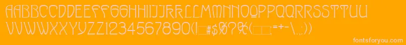 SylphidaModernNormal Font – Pink Fonts on Orange Background