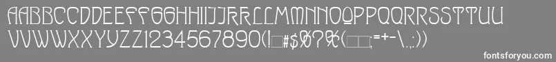 SylphidaModernNormal Font – White Fonts on Gray Background