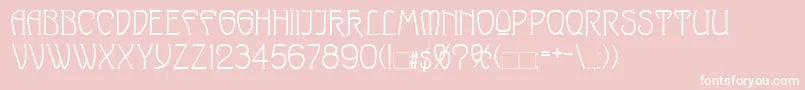 SylphidaModernNormal Font – White Fonts on Pink Background