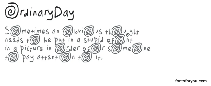 OrdinaryDay Font