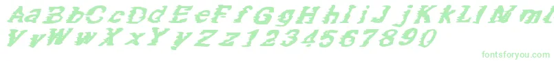 SpeedOfOatmeal Font – Green Fonts on White Background