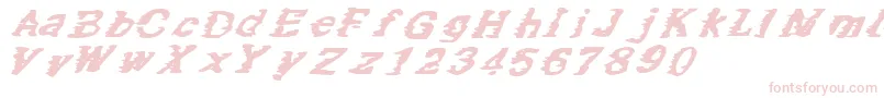 SpeedOfOatmeal Font – Pink Fonts on White Background