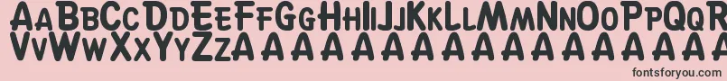 SuskeWiske Font – Black Fonts on Pink Background