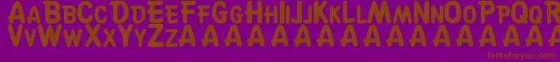 Шрифт SuskeWiske – коричневые шрифты на фиолетовом фоне