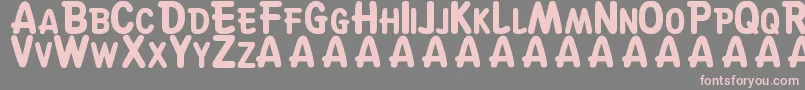 SuskeWiske-fontti – vaaleanpunaiset fontit harmaalla taustalla