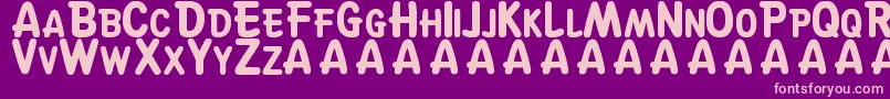 SuskeWiske Font – Pink Fonts on Purple Background