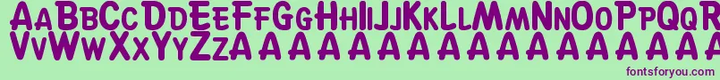 SuskeWiske Font – Purple Fonts on Green Background