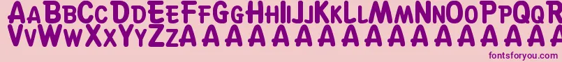 SuskeWiske Font – Purple Fonts on Pink Background