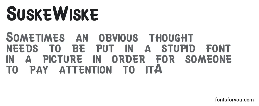 Review of the SuskeWiske Font
