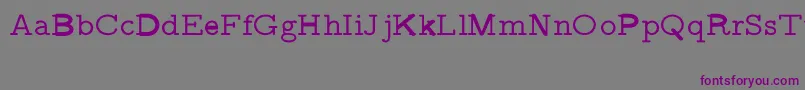 CmVariablewidthtypewriterRegular-fontti – violetit fontit harmaalla taustalla