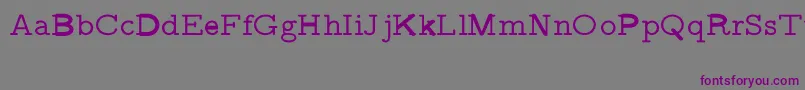Czcionka CmVariablewidthtypewriterRegular – fioletowe czcionki na szarym tle