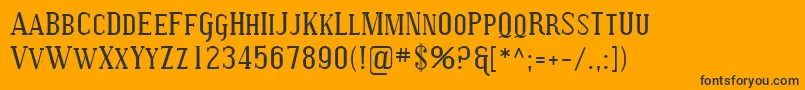 Sfcovingtonsc Font – Black Fonts on Orange Background