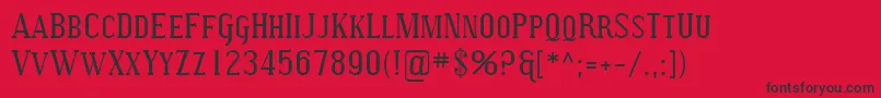 Sfcovingtonsc Font – Black Fonts on Red Background