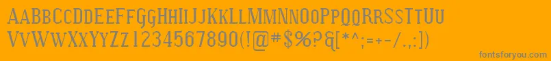 Sfcovingtonsc Font – Gray Fonts on Orange Background