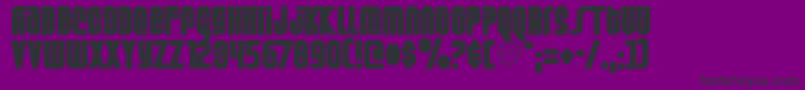 WeltronSpecialPower Font – Black Fonts on Purple Background