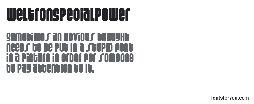 Review of the WeltronSpecialPower Font