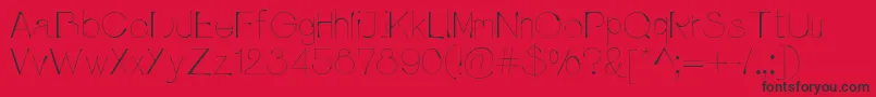 Pluvialight Font – Black Fonts on Red Background