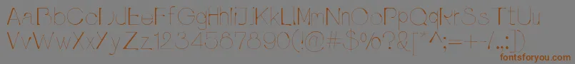 Шрифт Pluvialight – коричневые шрифты на сером фоне