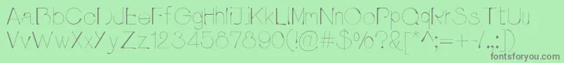 Pluvialight Font – Gray Fonts on Green Background