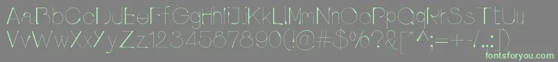 Pluvialight Font – Green Fonts on Gray Background