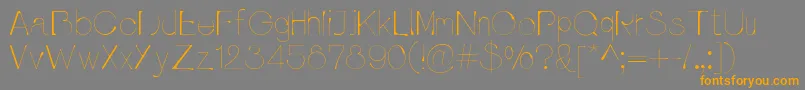 Pluvialight-Schriftart – Orangefarbene Schriften auf grauem Hintergrund