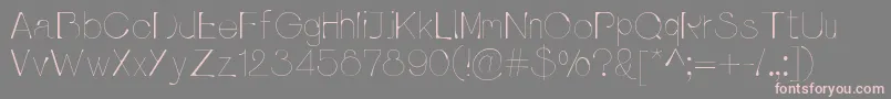 Pluvialight-Schriftart – Rosa Schriften auf grauem Hintergrund