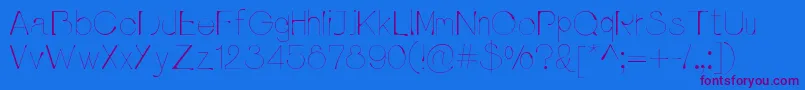 Шрифт Pluvialight – фиолетовые шрифты на синем фоне