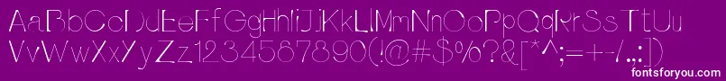 Pluvialight Font – White Fonts on Purple Background