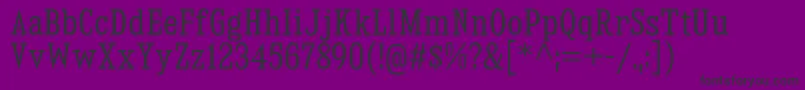 fuente KingsbridgeCdBk – Fuentes Negras Sobre Fondo Morado